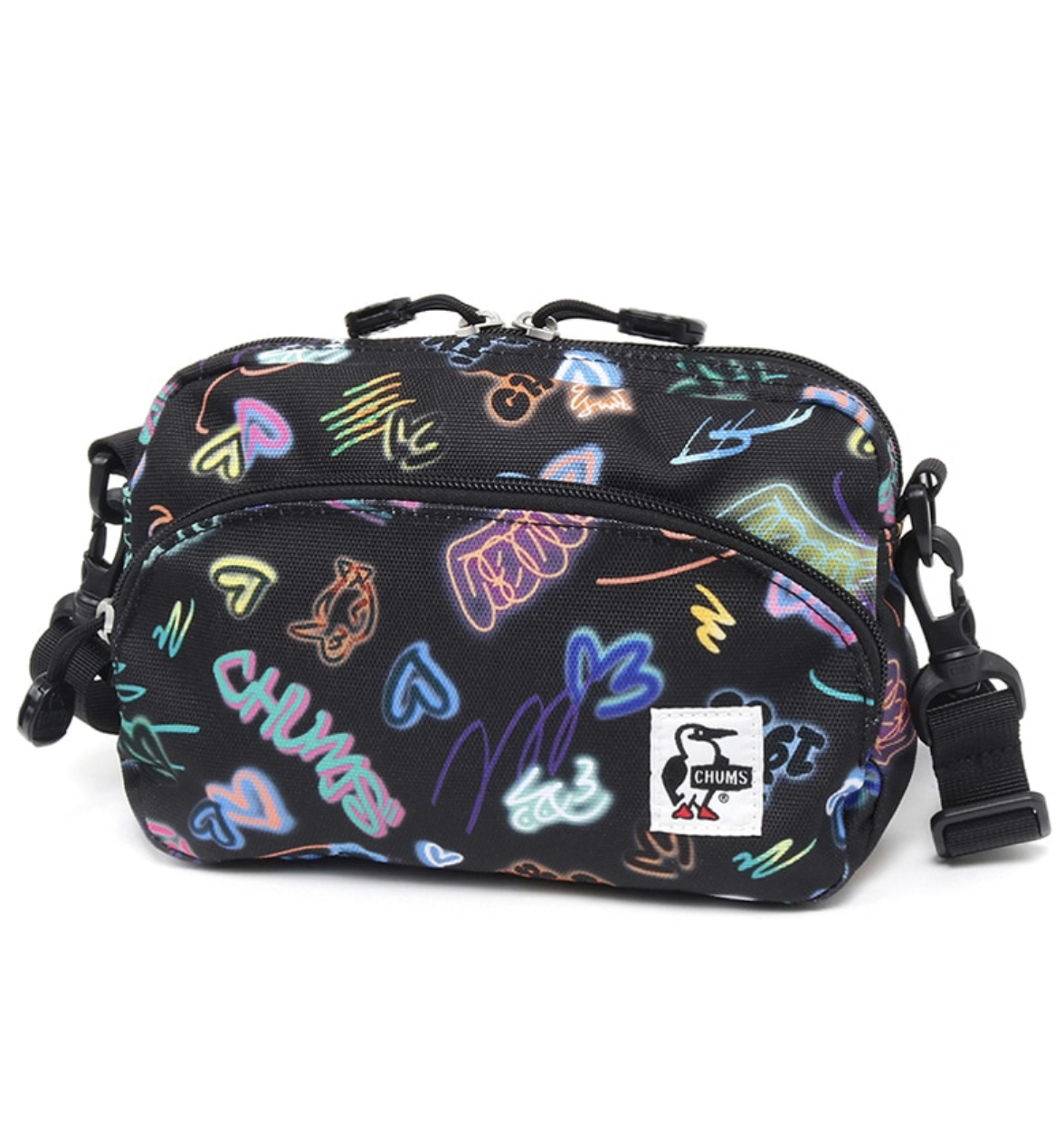 CHUMS RECYCLE SHOULDER POUCH - GRAFFITI