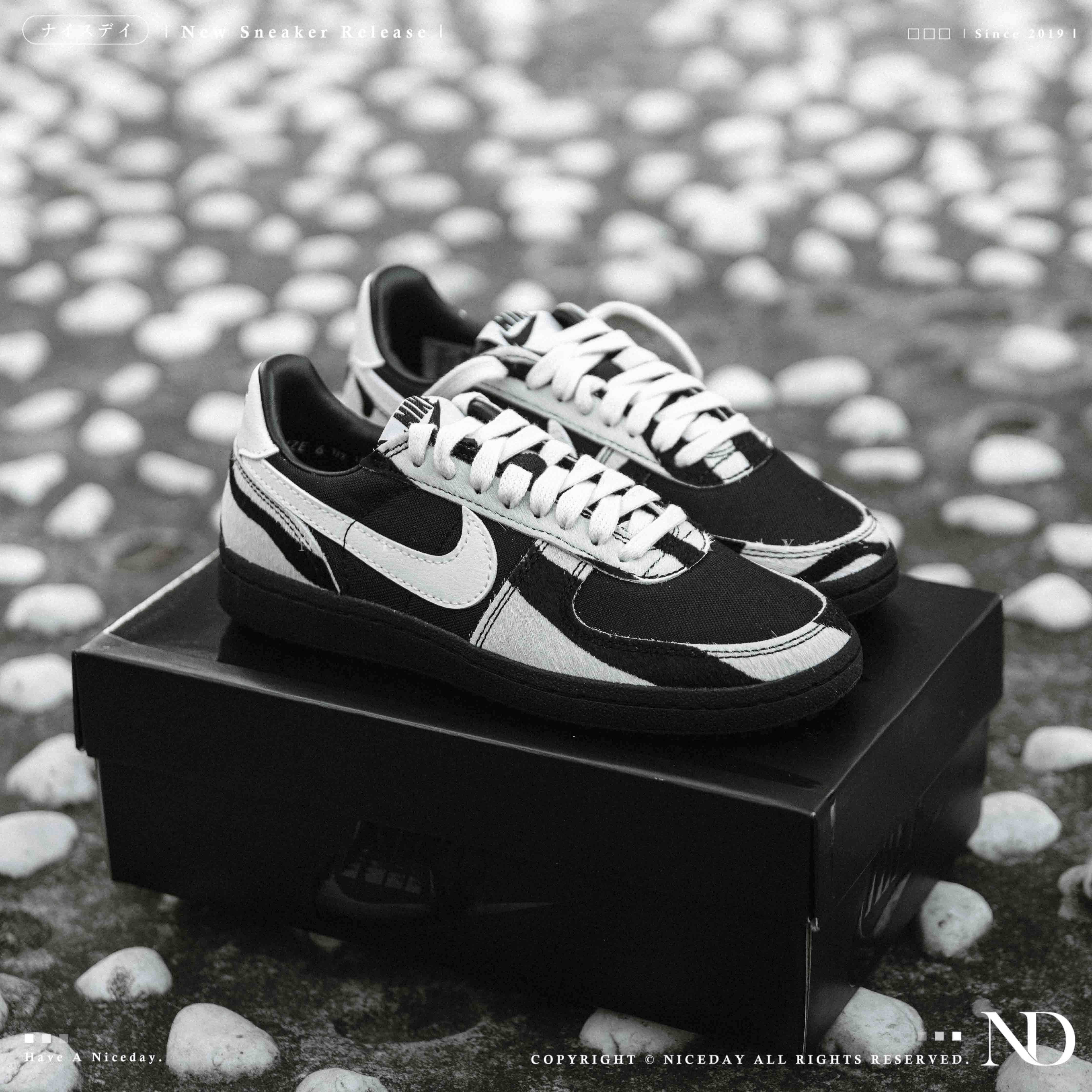 NICEDAY 現貨 Nike Field General Zebra Skin 斑馬 黑白 白黑 斑紋 IM5768-001