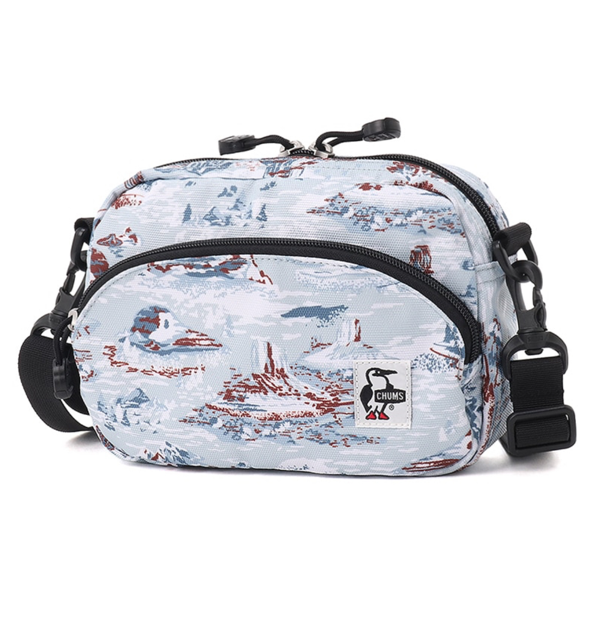 CHUMS RECYCLE SHOULDER POUCH - WINTER MT. CAMO
