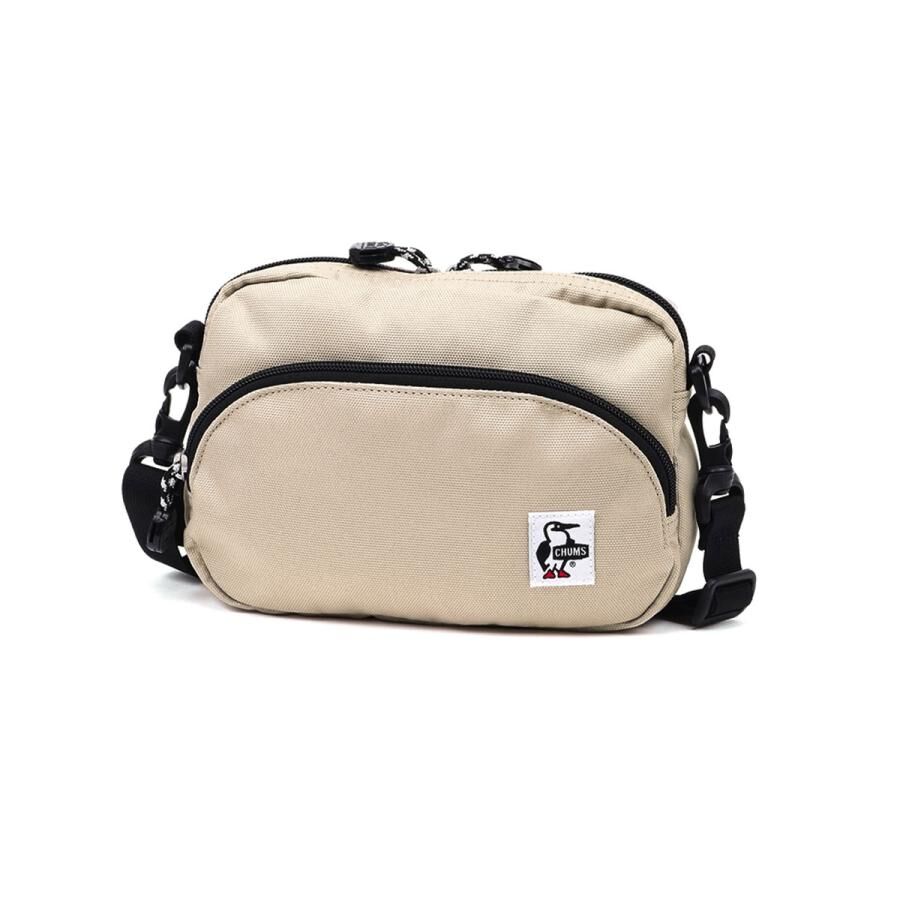 CHUMS RECYCLE SHOULDER POUCH - GREIGE