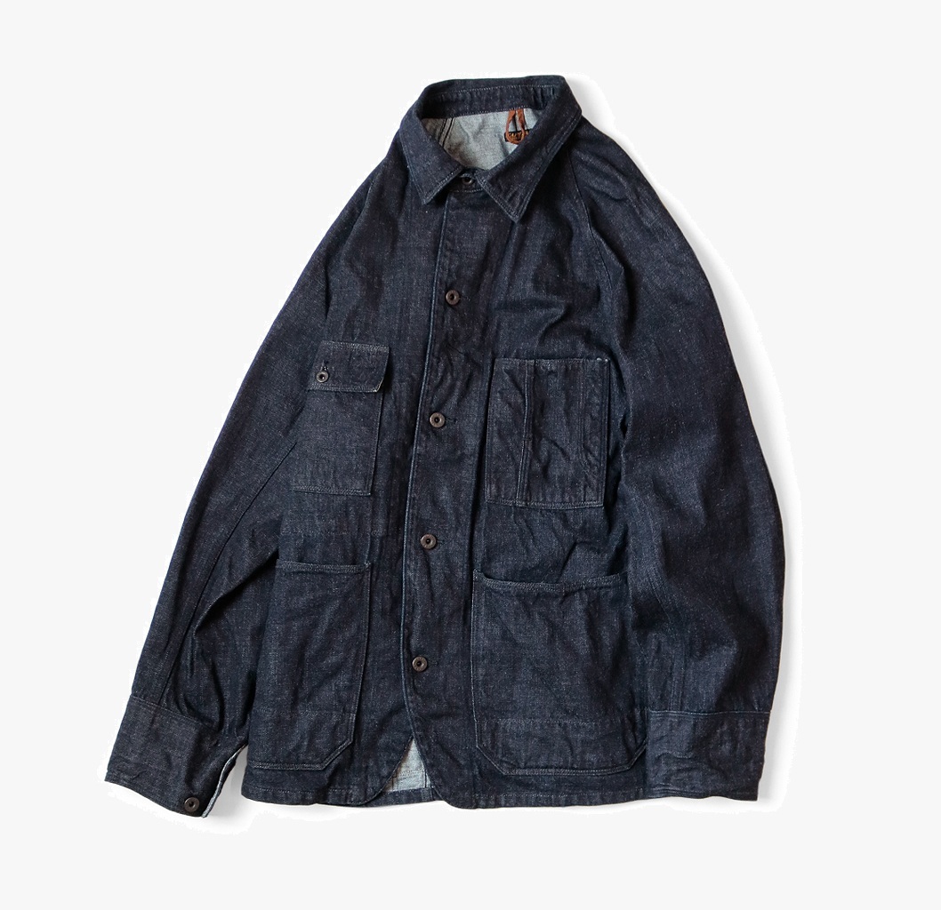 12/11 RELEASE: KAPITAL 12 OZ CACTUS DENIM COVERALL JACKET - INDIGO PRE ORDER ITEM (預訂中)
