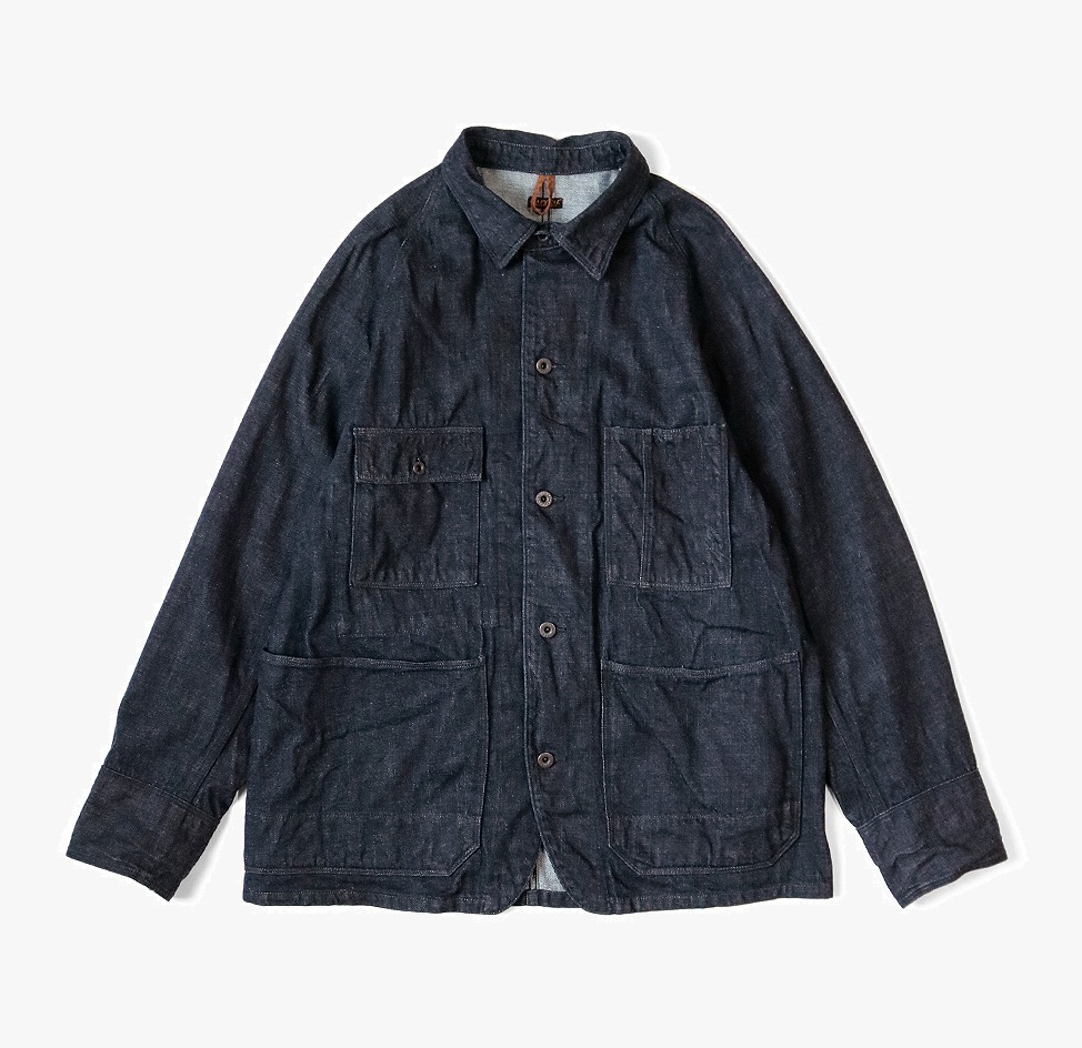 12/11 RELEASE: KAPITAL 12 OZ CACTUS DENIM COVERALL JACKET - INDIGO PRE ORDER ITEM (預訂中)