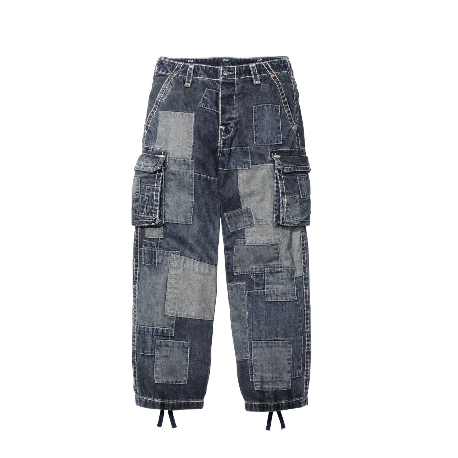 -(B4c02)-SUPREME / TRUE RELIGION PATCHWORK CARGO PANTS 聯名款 大口袋 拼接工裝褲