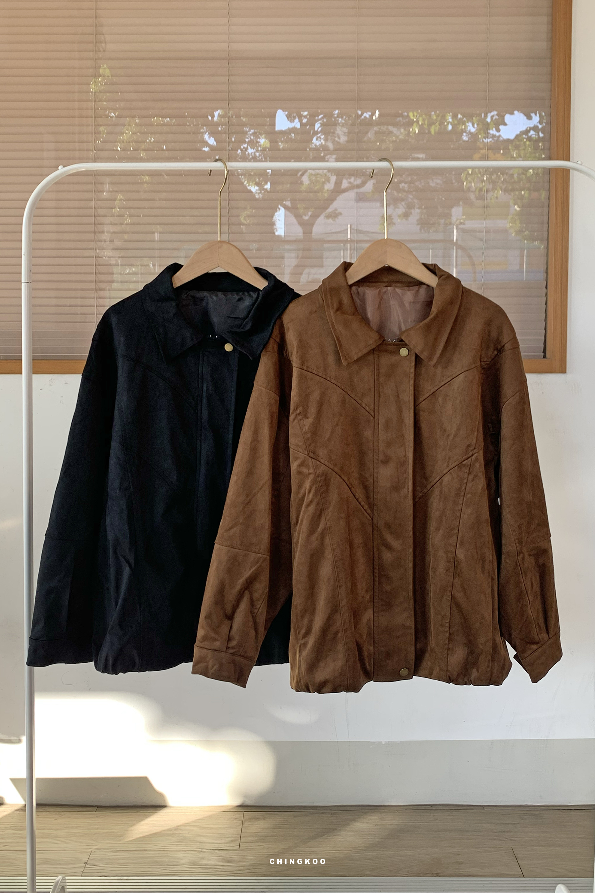 More in Dec｜栗人必備麂皮夾克 2色