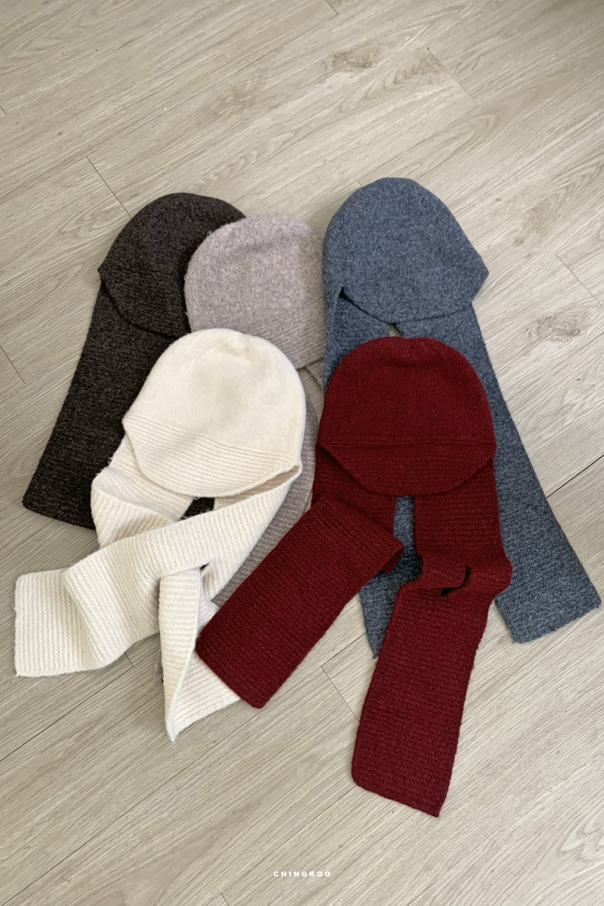 More in Dec｜一次擁有羊毛圍巾帽 5色