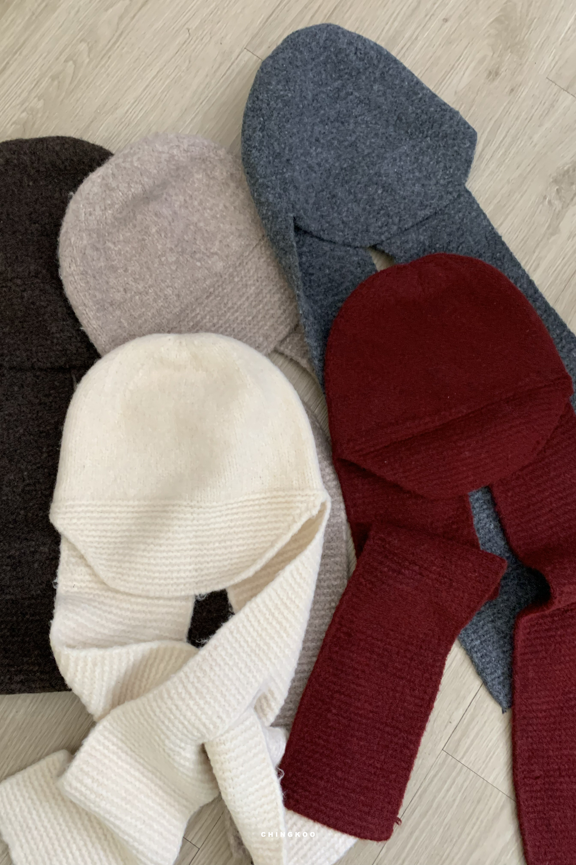 More in Dec｜一次擁有羊毛圍巾帽 5色