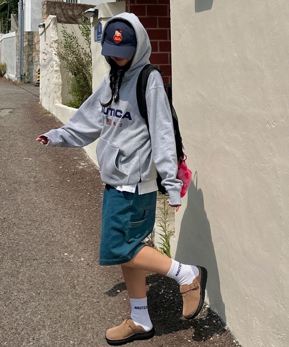 Nautica 83 Flag 厚刷毛連帽衛衣｜經典美式休閒・冬季保暖必備