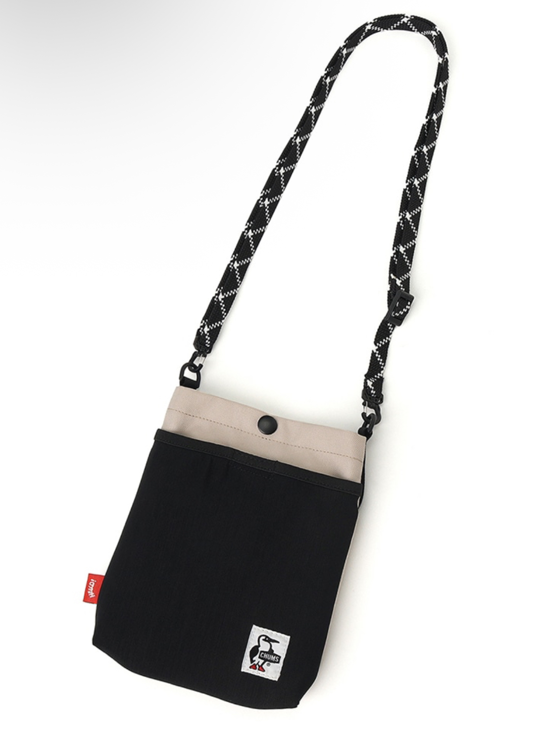 CHUMS RECYCLE MESH POCKET SHOULDER - GREIGE