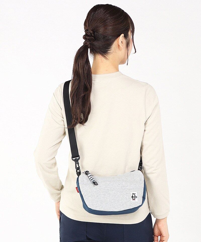 CHUMS MINI BANANA SHOULDER SWEAT NYLON - H-GRAY/BASIC NAVY