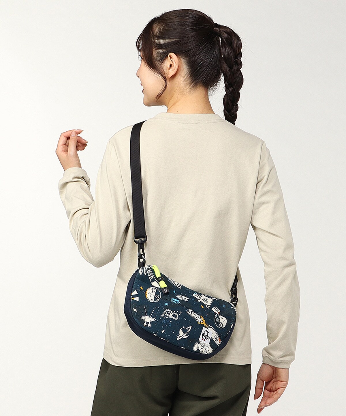 CHUMS MINI BANANA SHOULDER SWEAT NYLON - SPACE