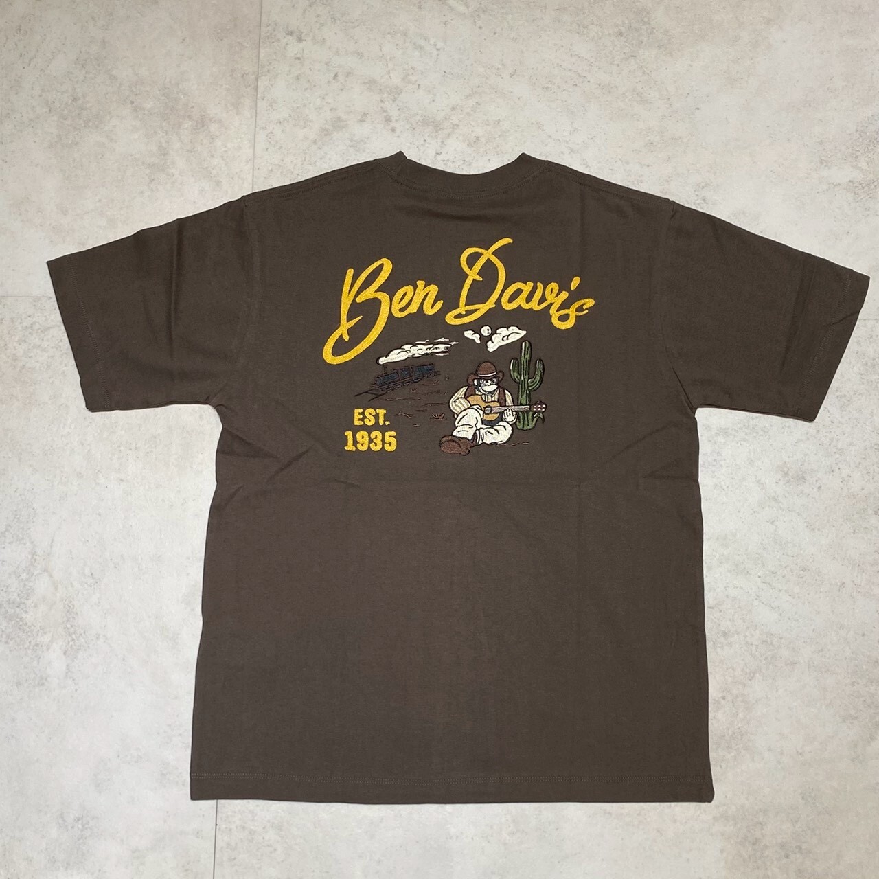 Ben davis 刺繡猿人沙漠西部牛仔短T C-25580067