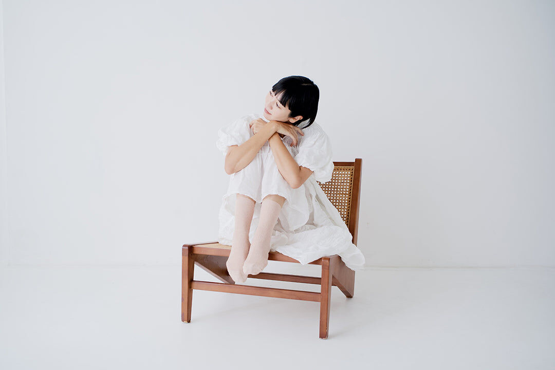 hakne 亞麻羅紋襪