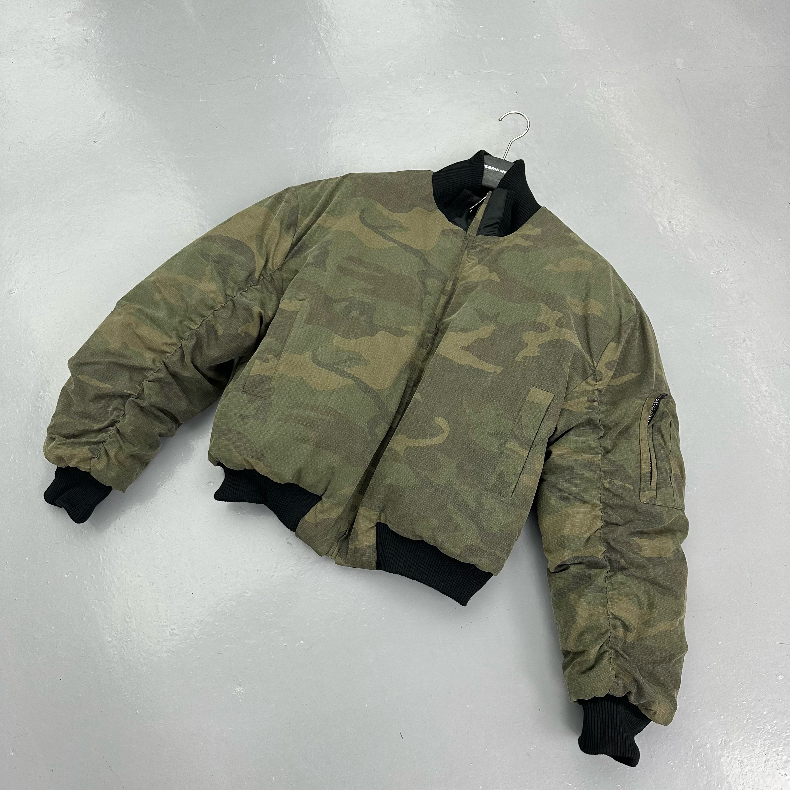 雙面穿迷彩鋪棉飛行外套