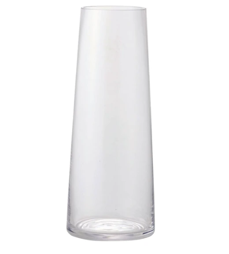 日本CLAY透明玻璃花樽(白)(大) (非日本製)