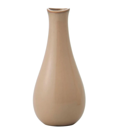 日式陶瓷花樽(土色) (非日本製)