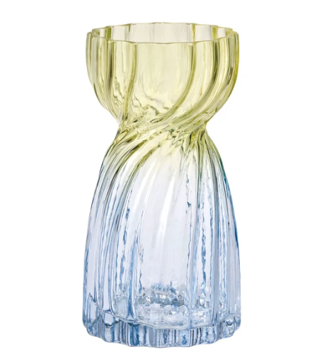 日本漸變彩色花托玻璃花樽(大) (非日本製)