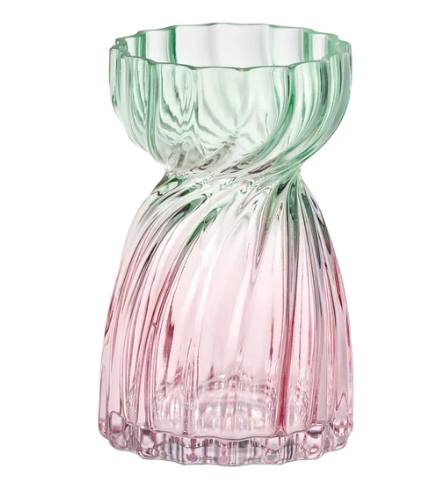 日本漸變彩色花托玻璃花樽(小) (非日本製)