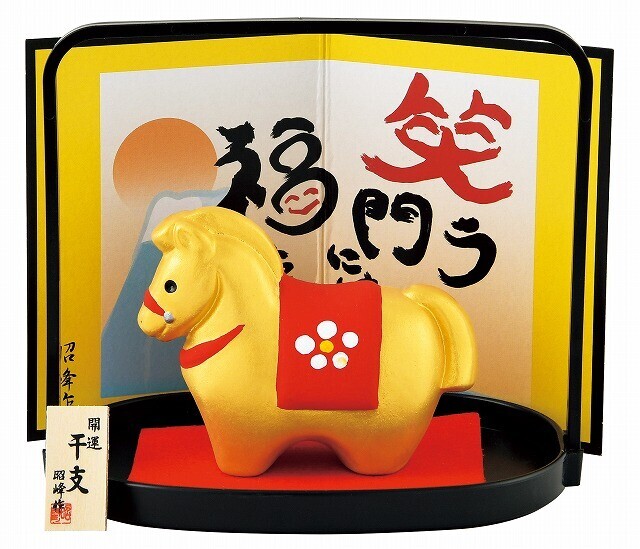 日式開運招福金彩馬仔擺設 (非日本製)