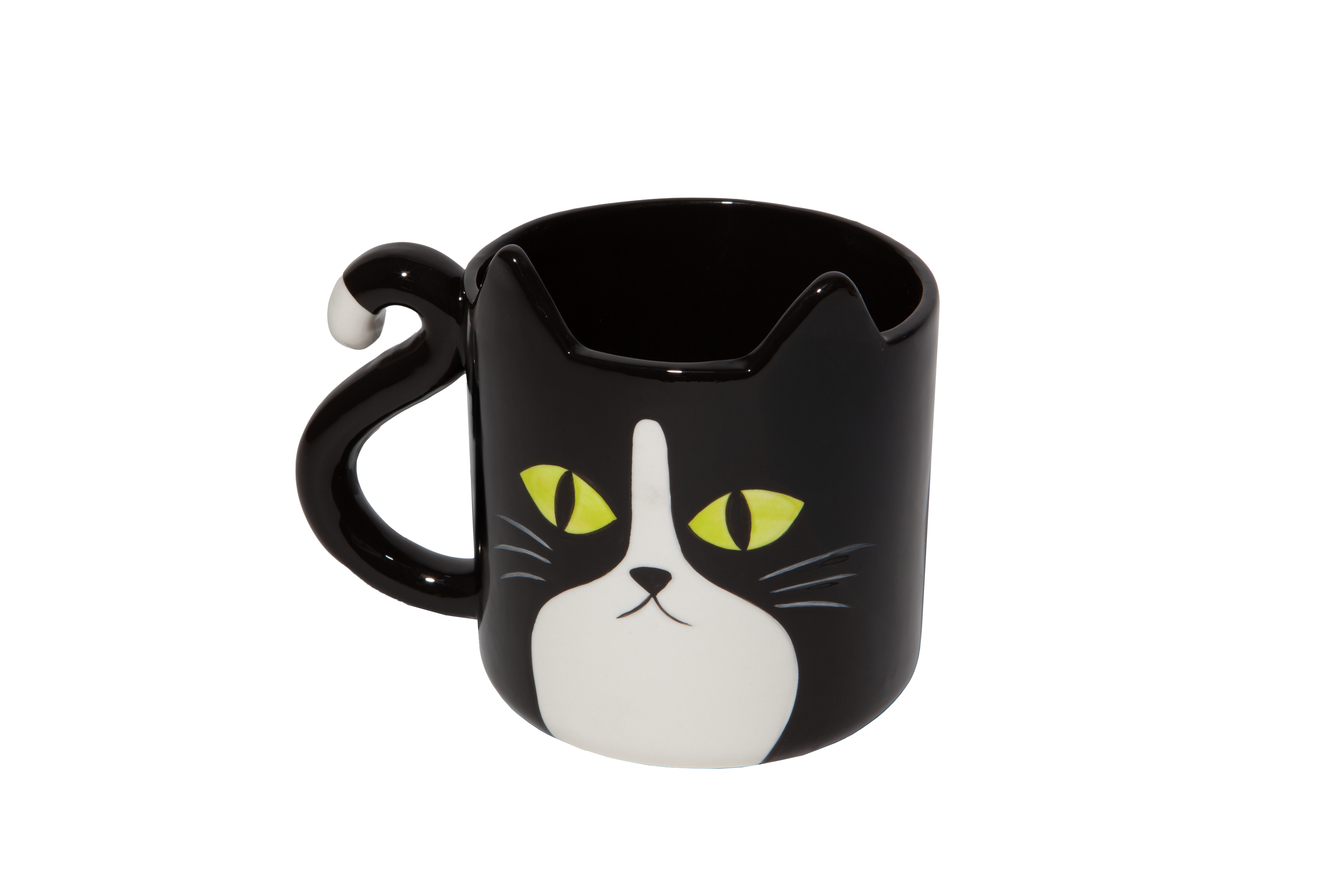 Black & White Cat Ceramic Mug｜DOIY