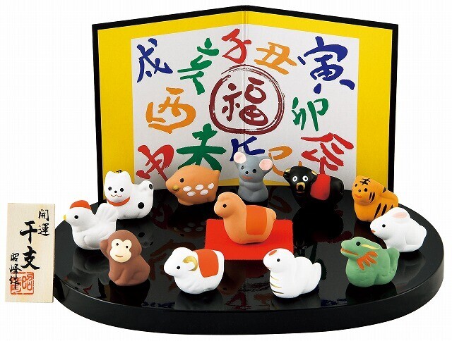 日式開運招福十二生肖擺設 (非日本製)