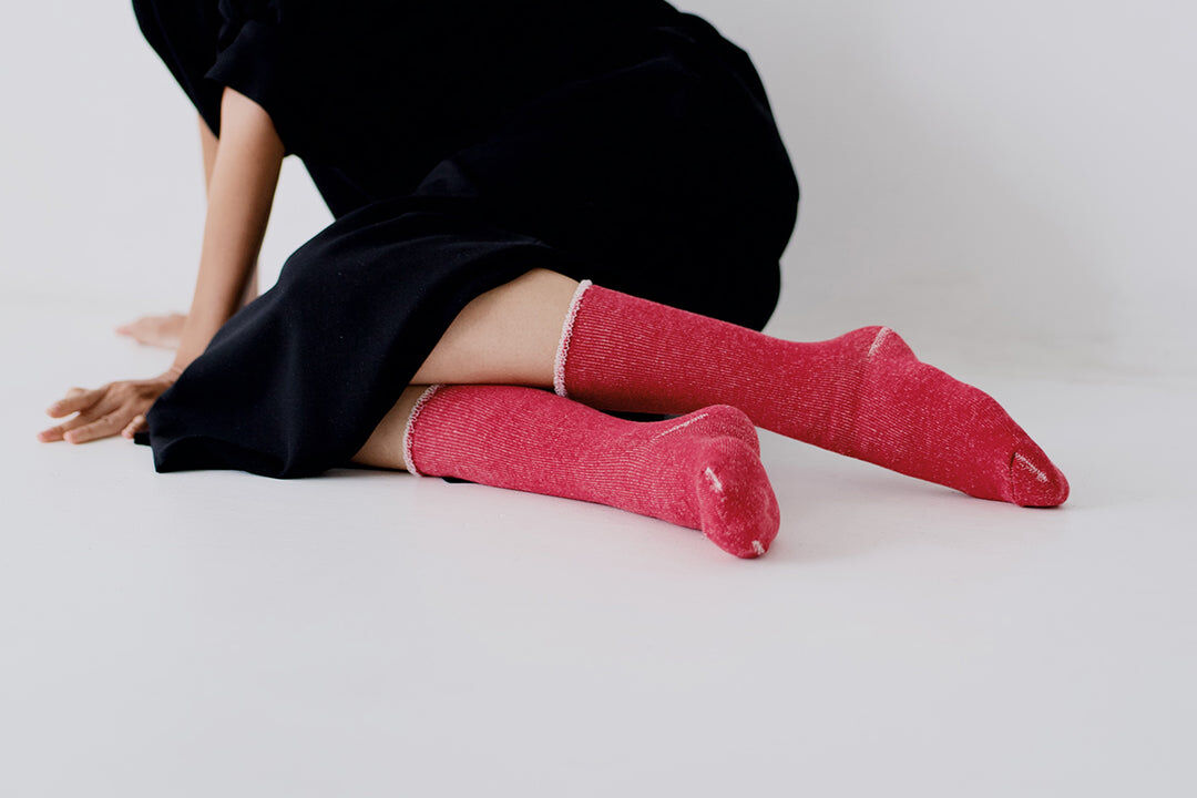 hakne 綿羊毛毛圈襪