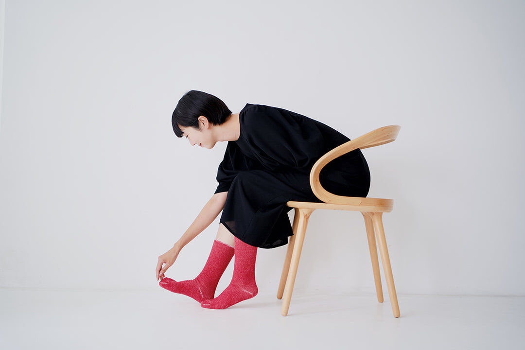 hakne 綿羊毛毛圈襪