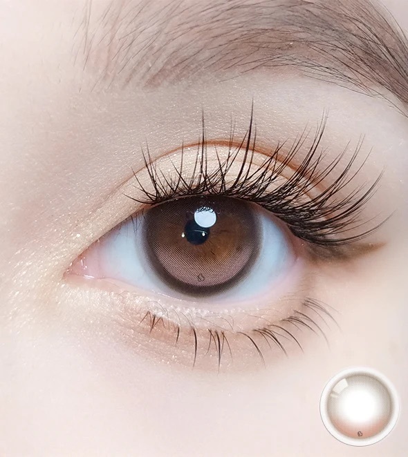 [月拋] OLOLA VELA 1 Month ROSY BROWN 彩妝隱形眼鏡｜每盒1片