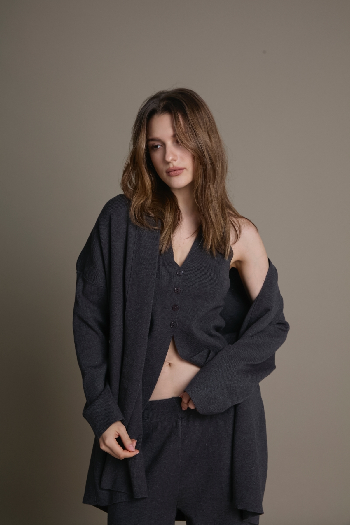 雲柔三件式針織套裝