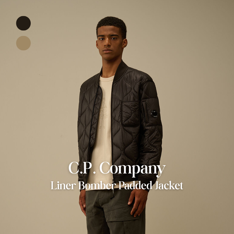 代購】C.P. Company Liner Bomber Padded Jacket 內裡鋪棉飛行外套 – 輕量保暖・都市機能質感