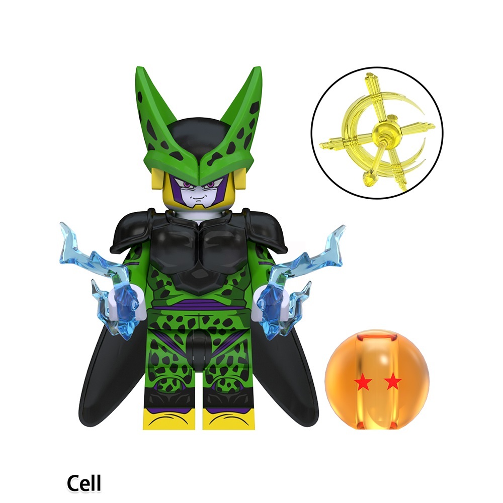 Dragon Ball Cell Custom Minifigures Minifigs Fit Lego WM6182 WM2708