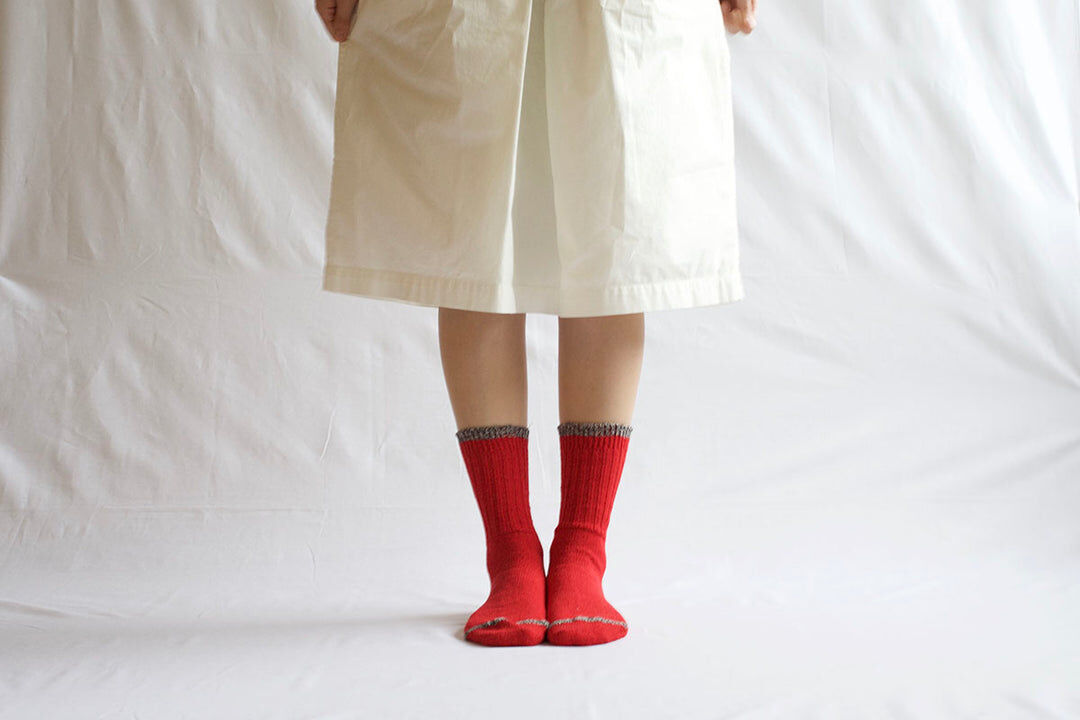 NISHIGUCHI KUTSUSHITA 絲棉混紡襪