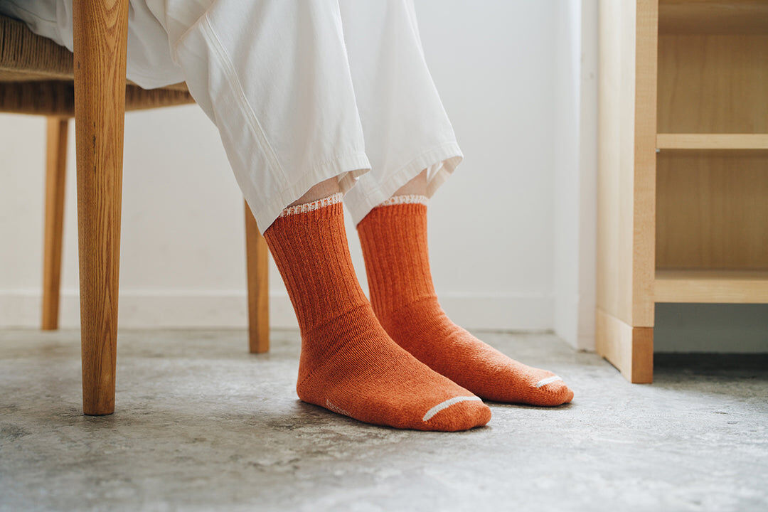 NISHIGUCHI KUTSUSHITA 絲棉混紡襪