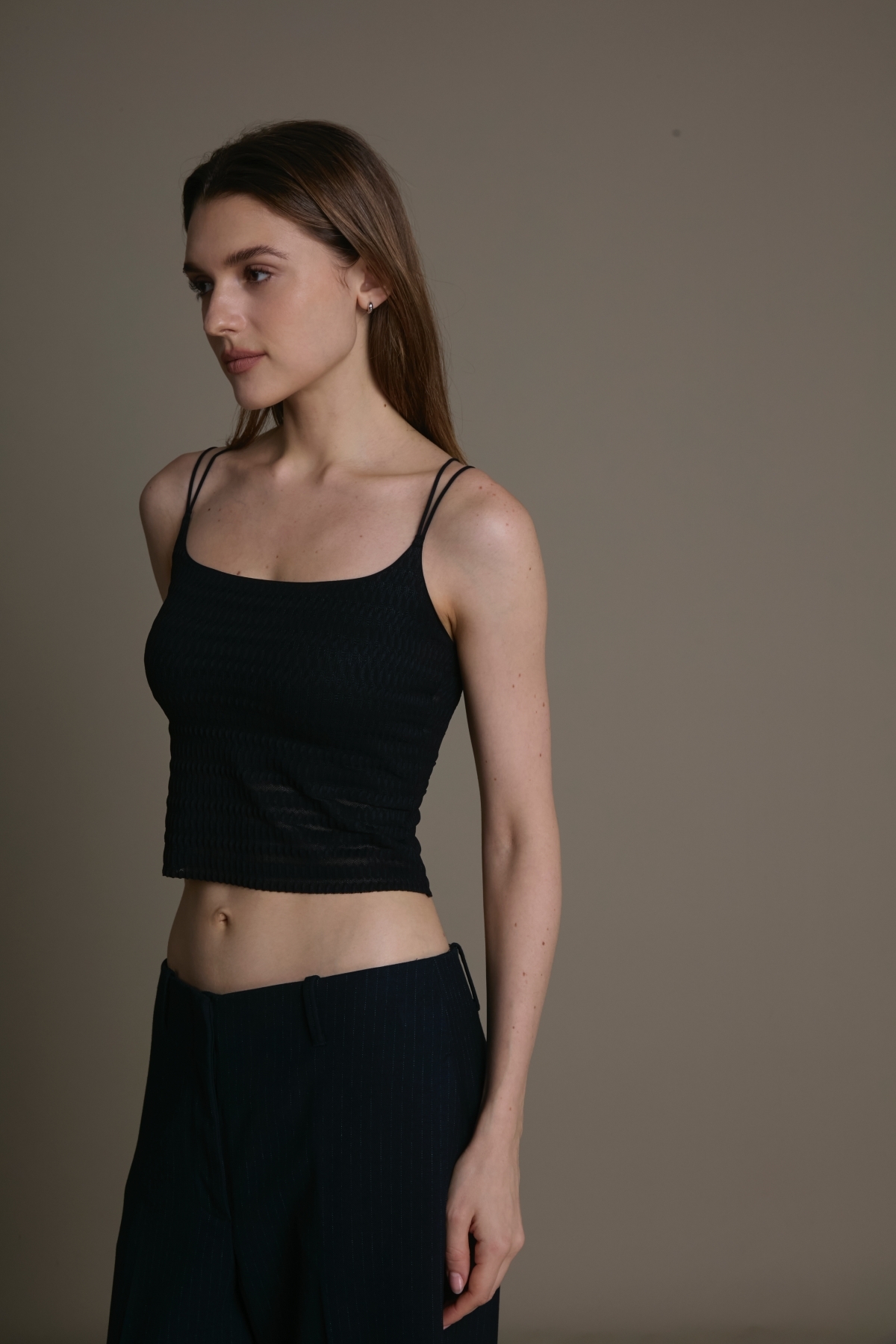 後交叉細肩彈力Bra Top背心