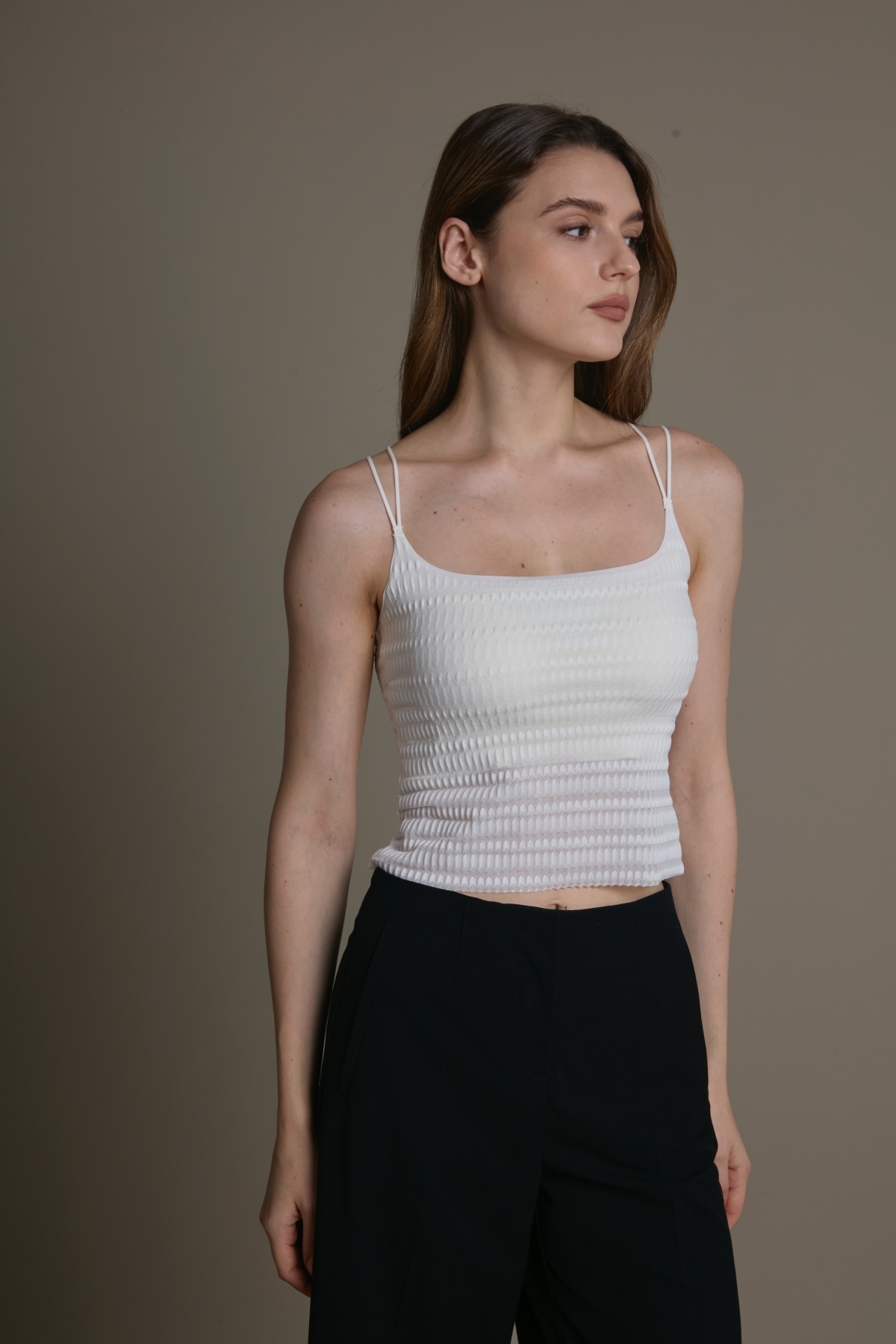 後交叉細肩彈力Bra Top背心