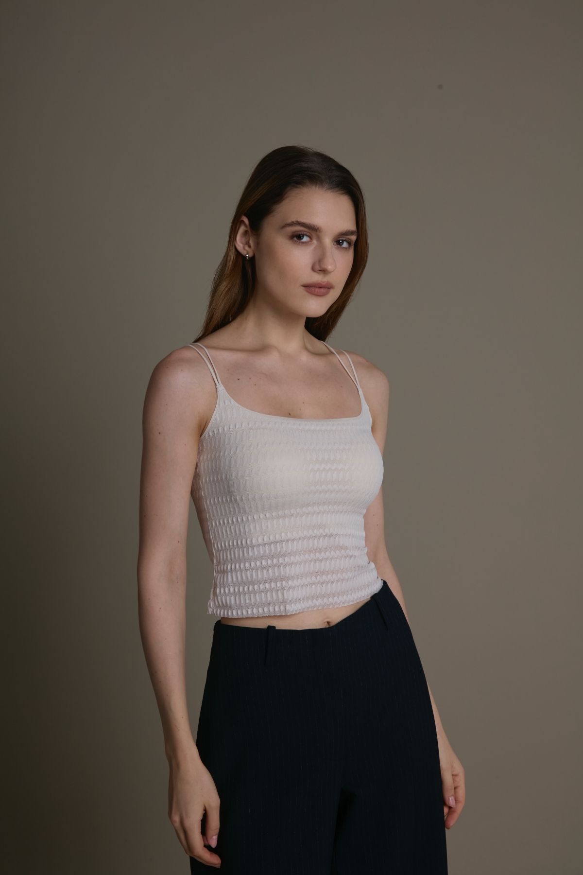 後交叉細肩彈力Bra Top背心