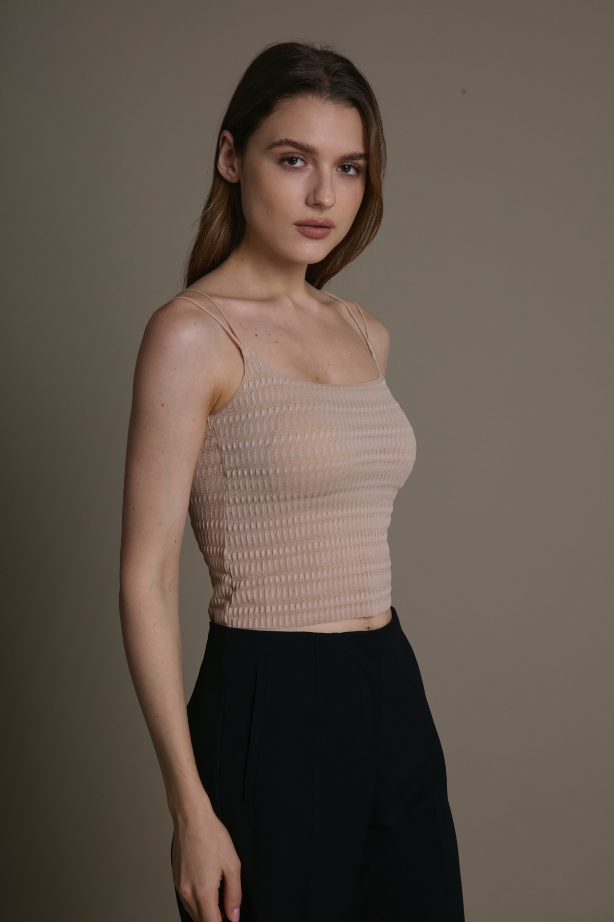 後交叉細肩彈力Bra Top背心