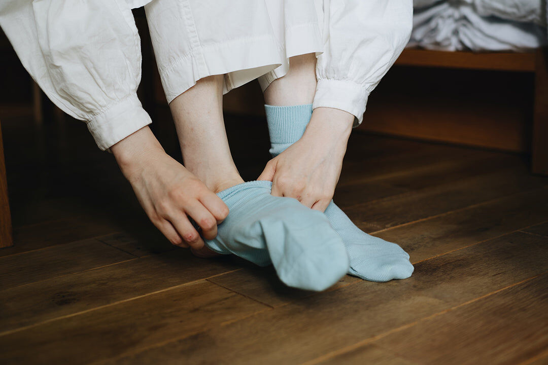 NISHIGUCHI KUTSUSHITA 埃及長絨棉襪