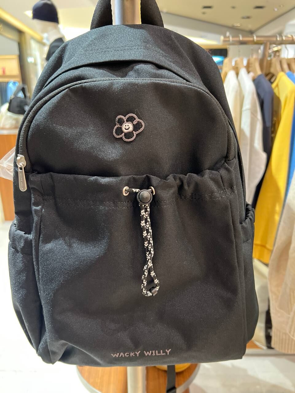 [K] MARK GONZALES WACKY WILLY BLACK WOMEN'S LILY WAPPEN DAILY BACKPACK, WA2503BP52BK (KMG44)