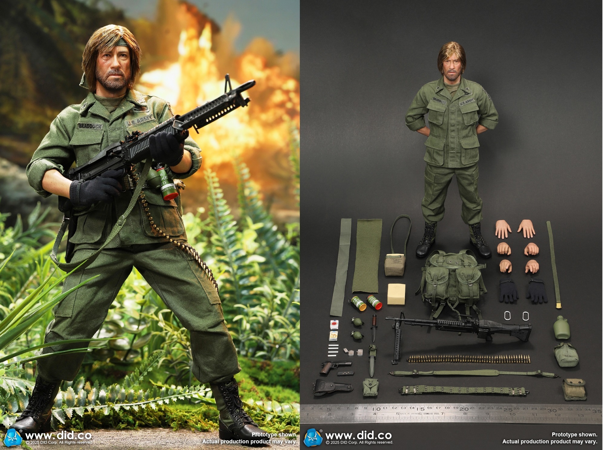 DID V80184 1/6 Vietnam War U.S. Army 越戰 美國陸軍上校 - 詹姆斯 Colonel James (現貨)