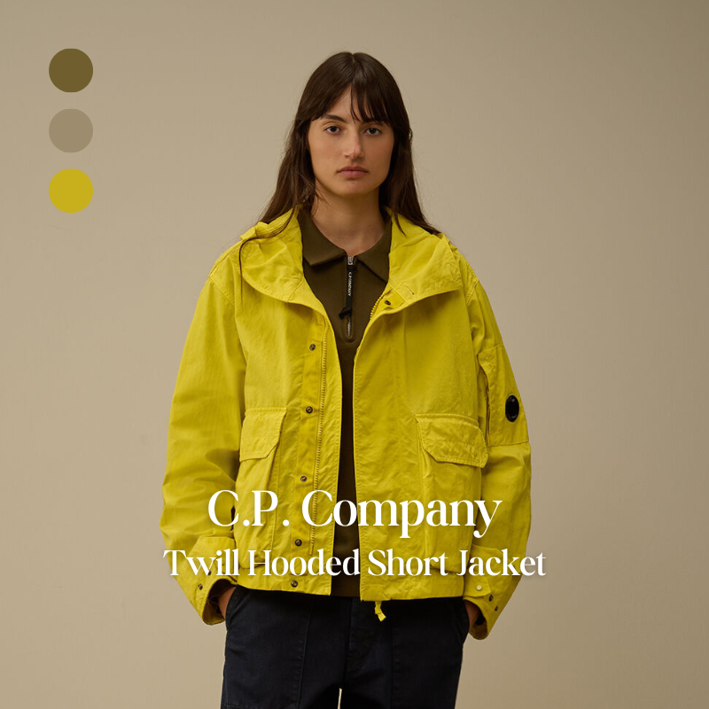 【代購】C.P. Company Twill Hooded Short Jacket 斜紋連帽短夾克 – 都市機能・輕量防護