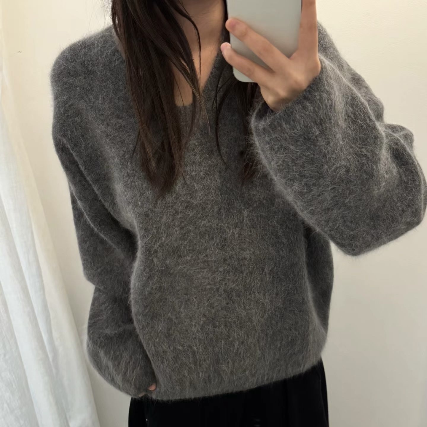 ANGORA HAIRY KNIT 毛茸茸針織衫