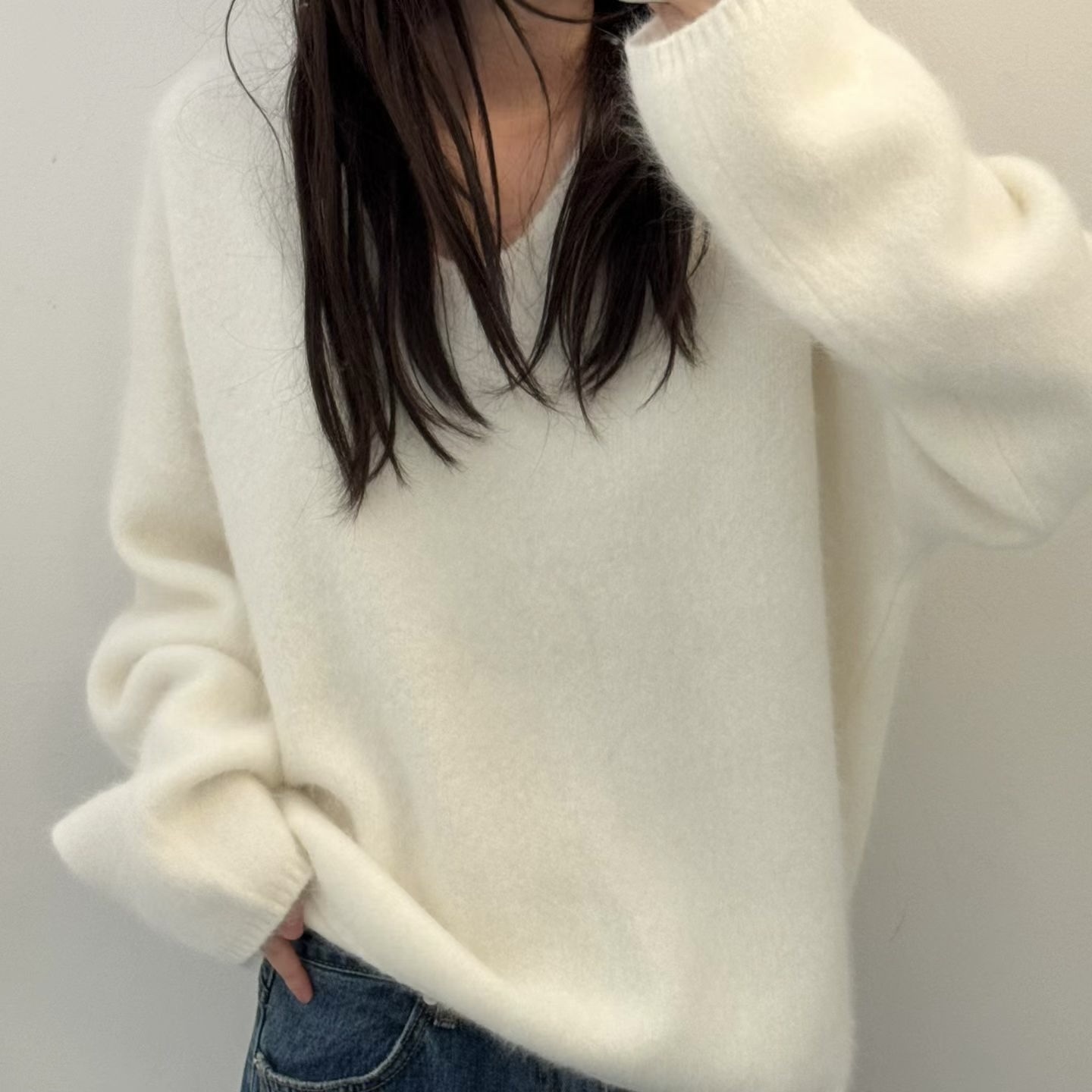 ANGORA HAIRY KNIT 毛茸茸針織衫