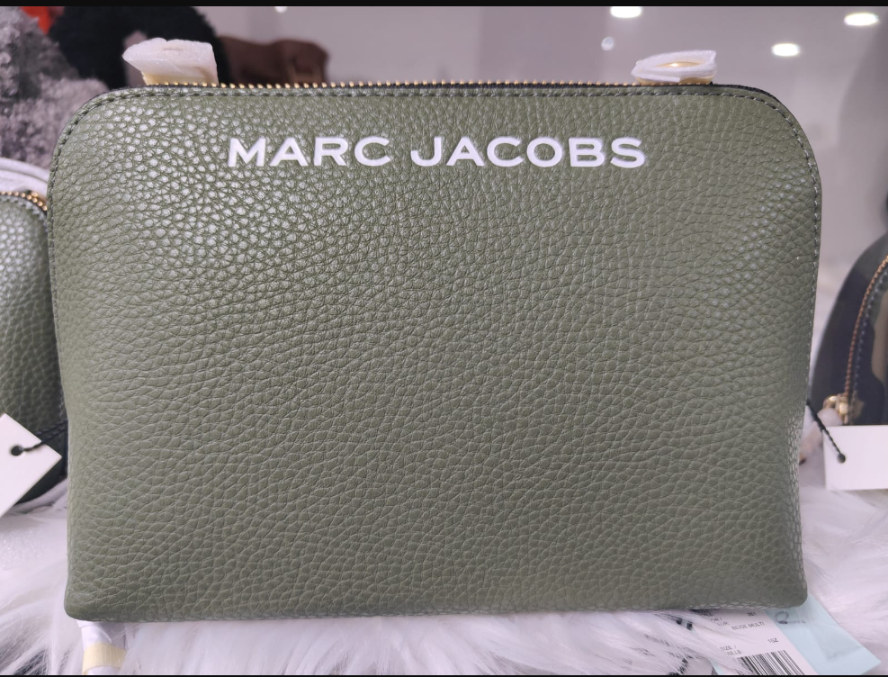[S] MARC JACOBS BRONZE GREEN 4F4HCR006H01-365 GRIND LEATHER CROSSBODY POUCH, 196611264402 (SMJ540)