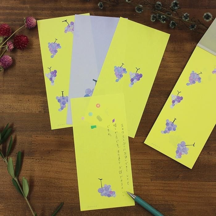 Subikiawa:葡萄 和紙一筆箋 日本表現社