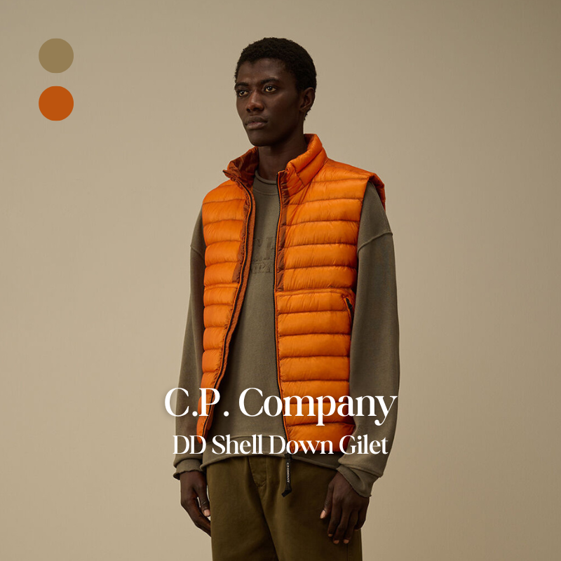 【代購】C.P. Company DD Shell Down Gilet 無袖羽絨背心 – 輕量保暖・都市百搭