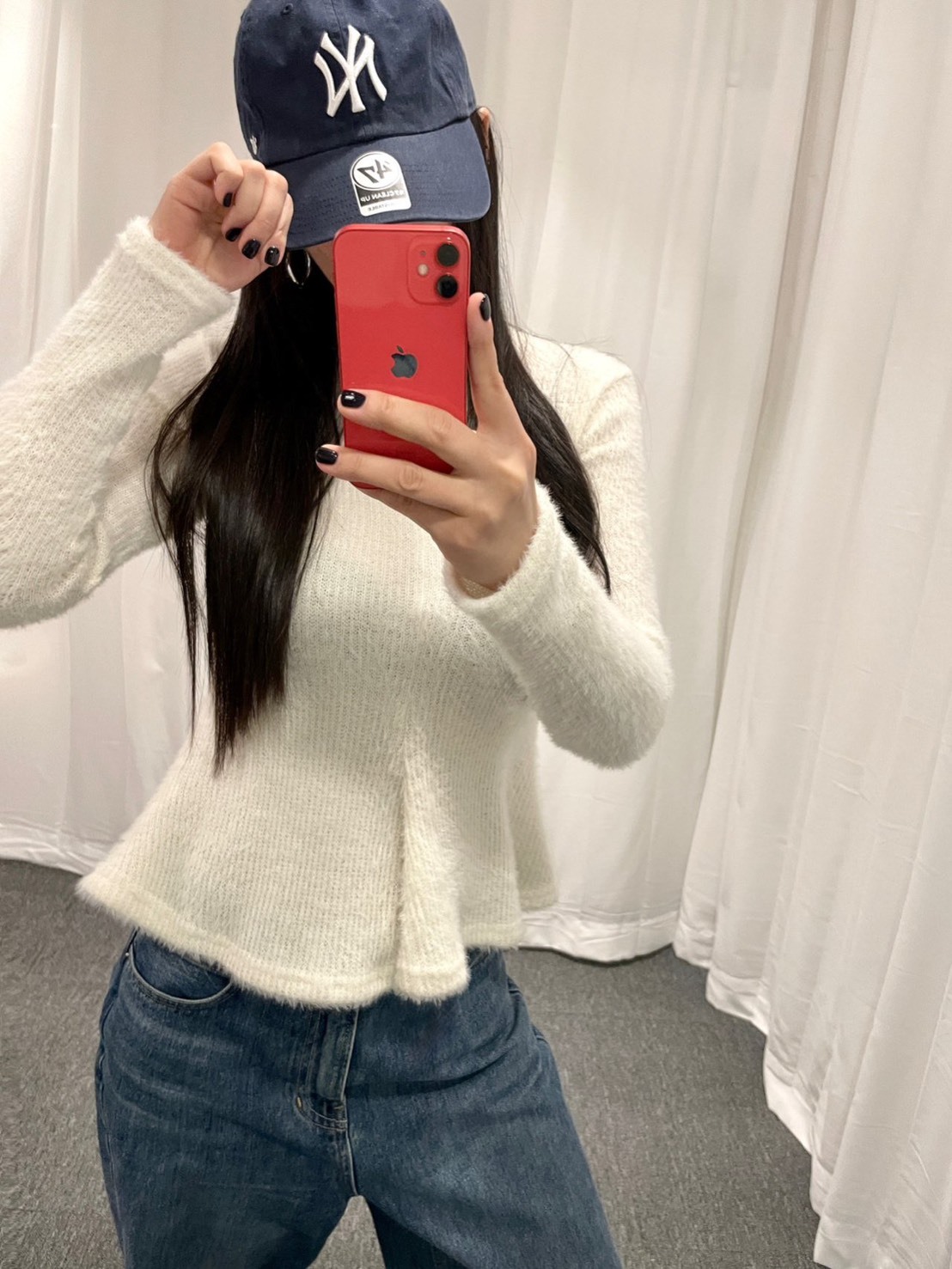 毛毛傘擺上衣