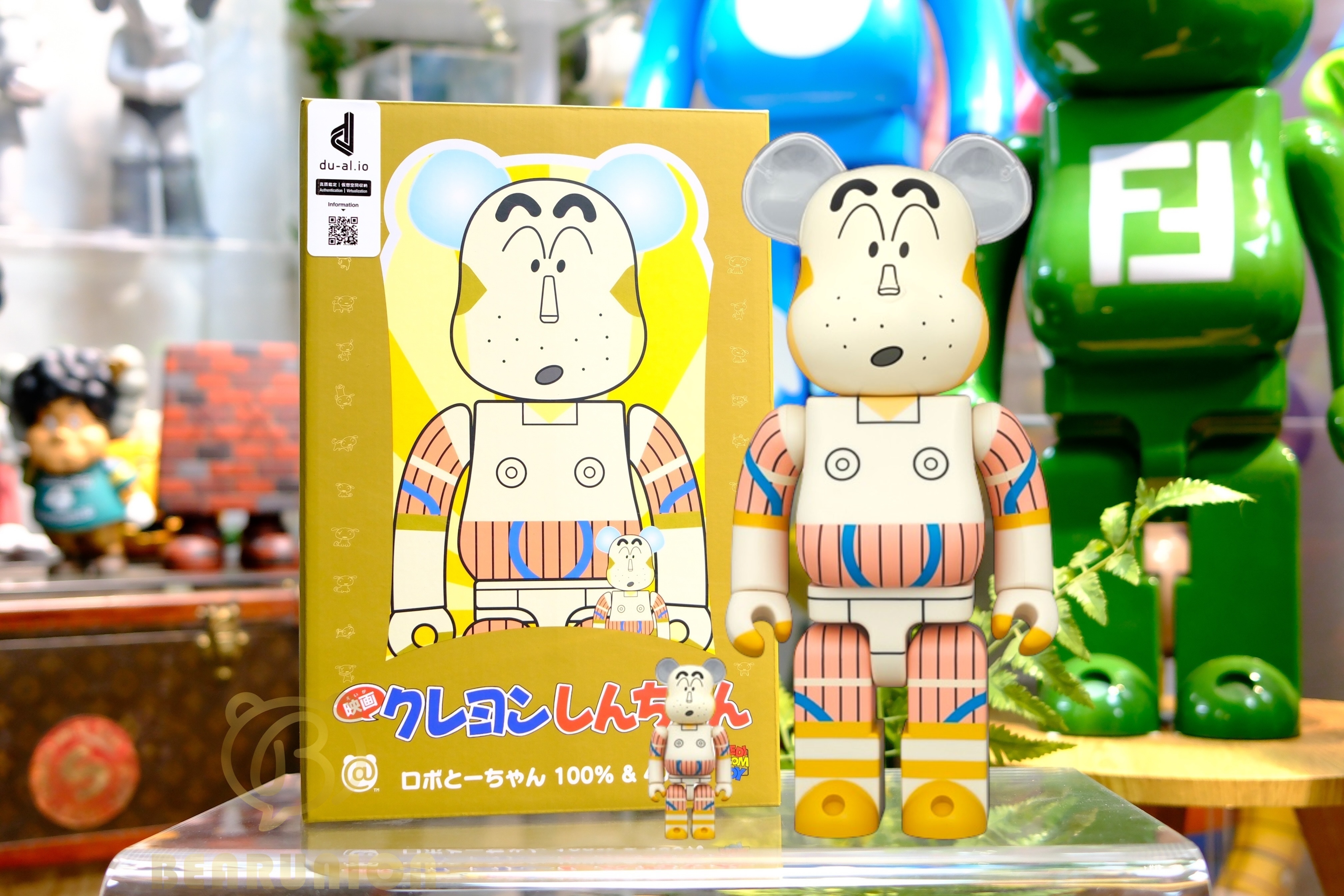 🥇現貨🥇Bearbrick 400% 100% 野原廣志 機械人爸爸