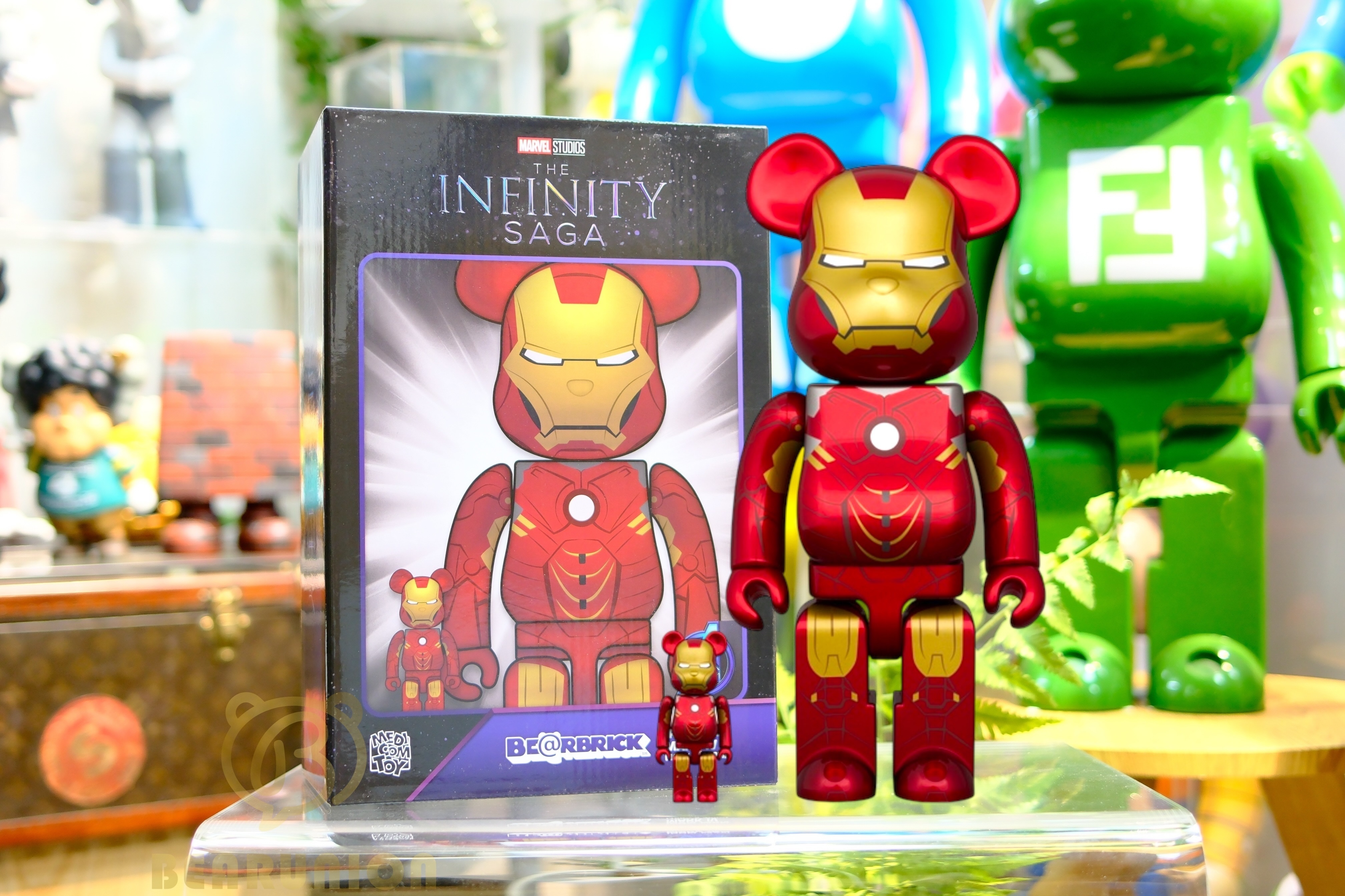 🥇現貨🥇Bearbrick 400% 100% IRON MAN MARK 4