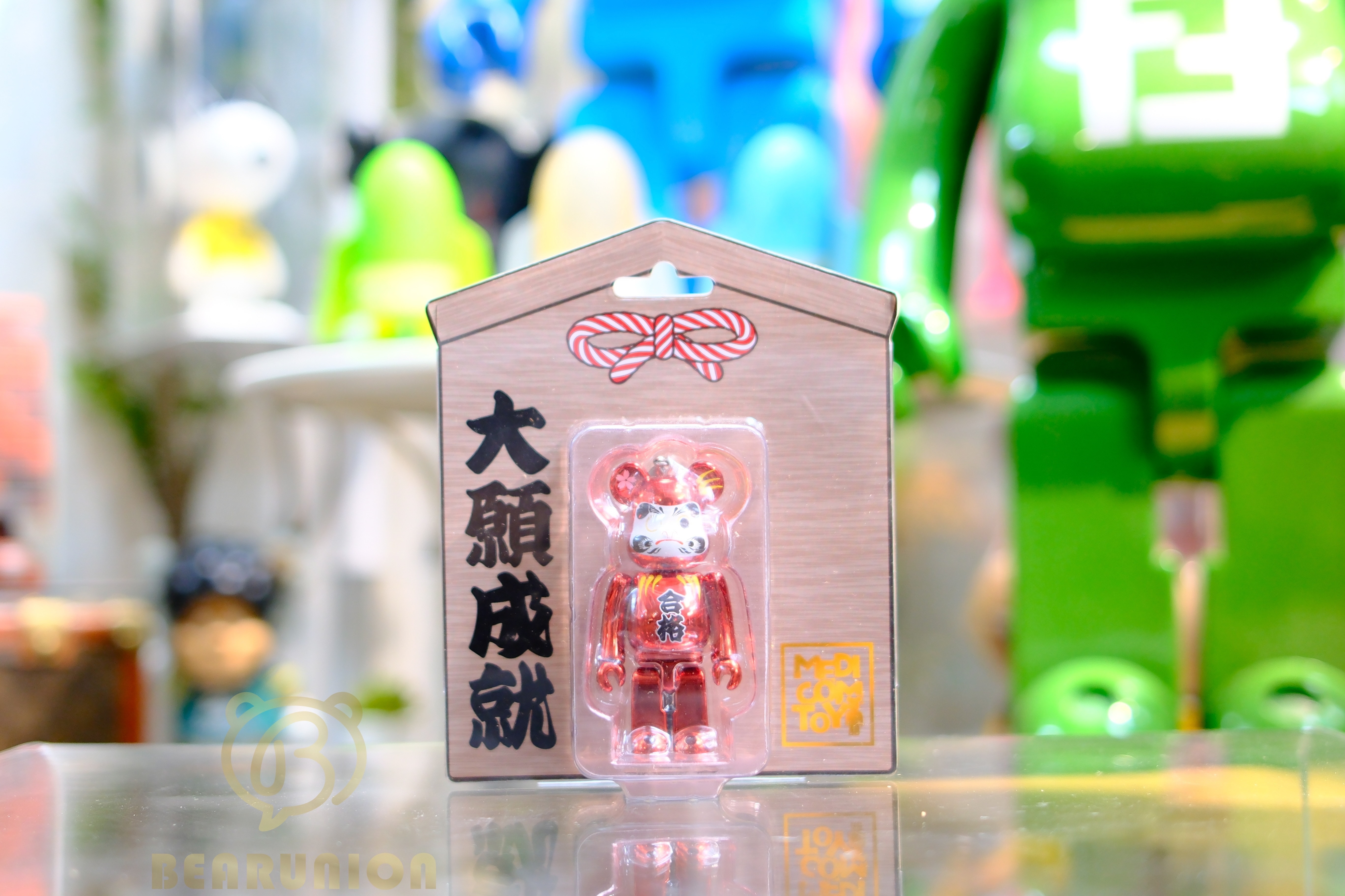 🥇現貨🥇Bearbrick 100% 達磨 合格 赤メッキ