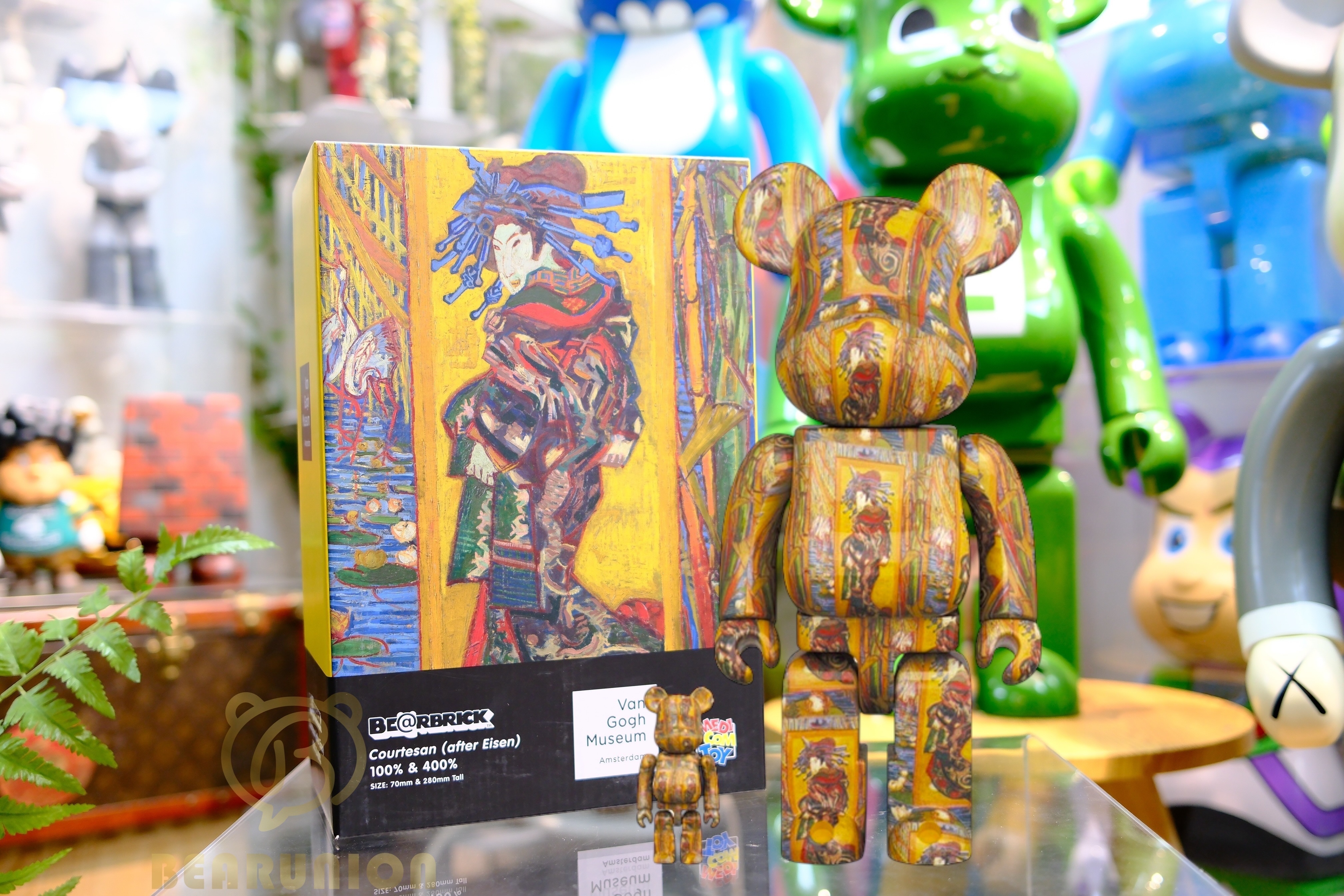 🥇現貨🥇Bearbrick 400%100% Van Gogh Museum Courtesan after Eisen